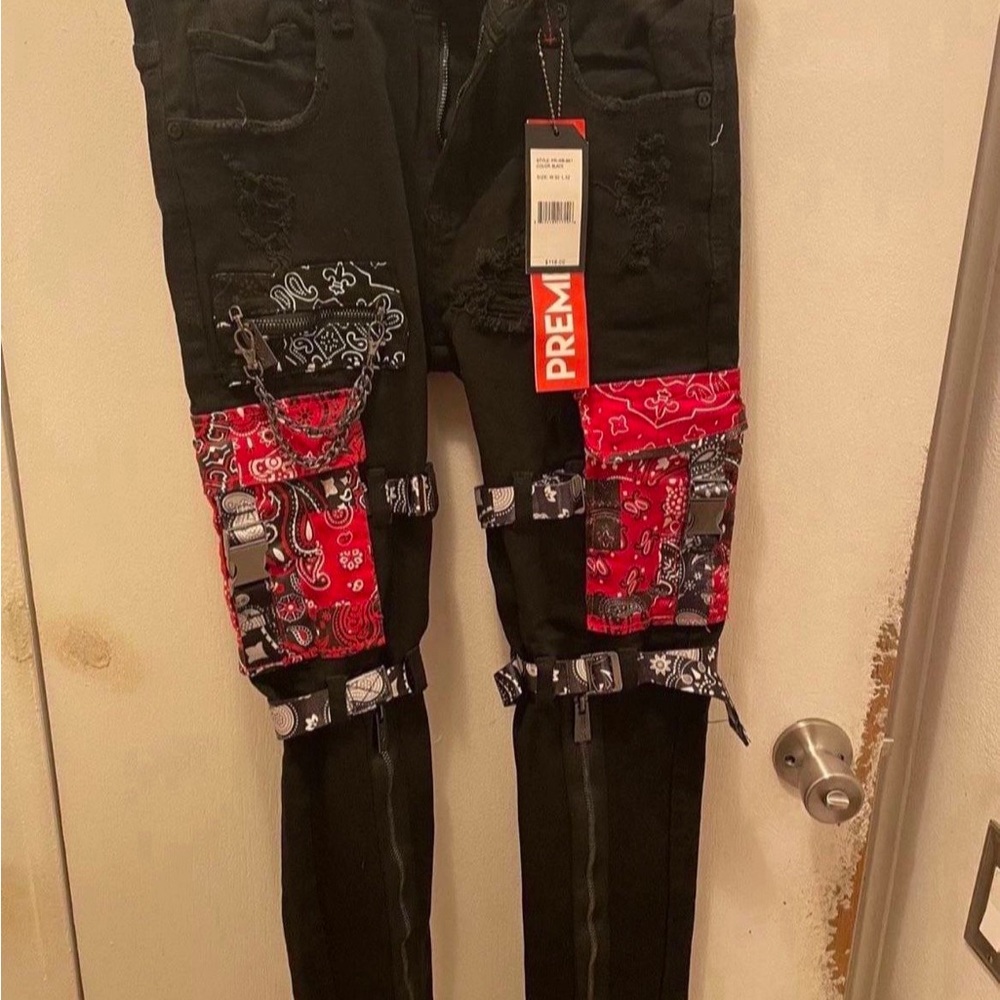 Preme paisley denim